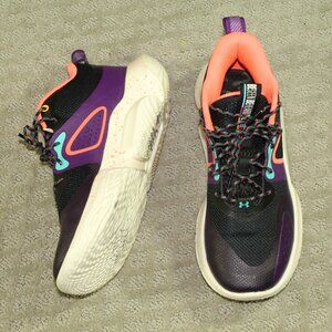 Under Armour Flow Breakthru BHM Women's 8 Purple Athletic Shoes 3027021-001